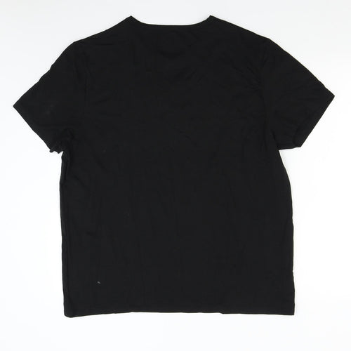 M&S Mens Black    T-Shirt Size 2XL