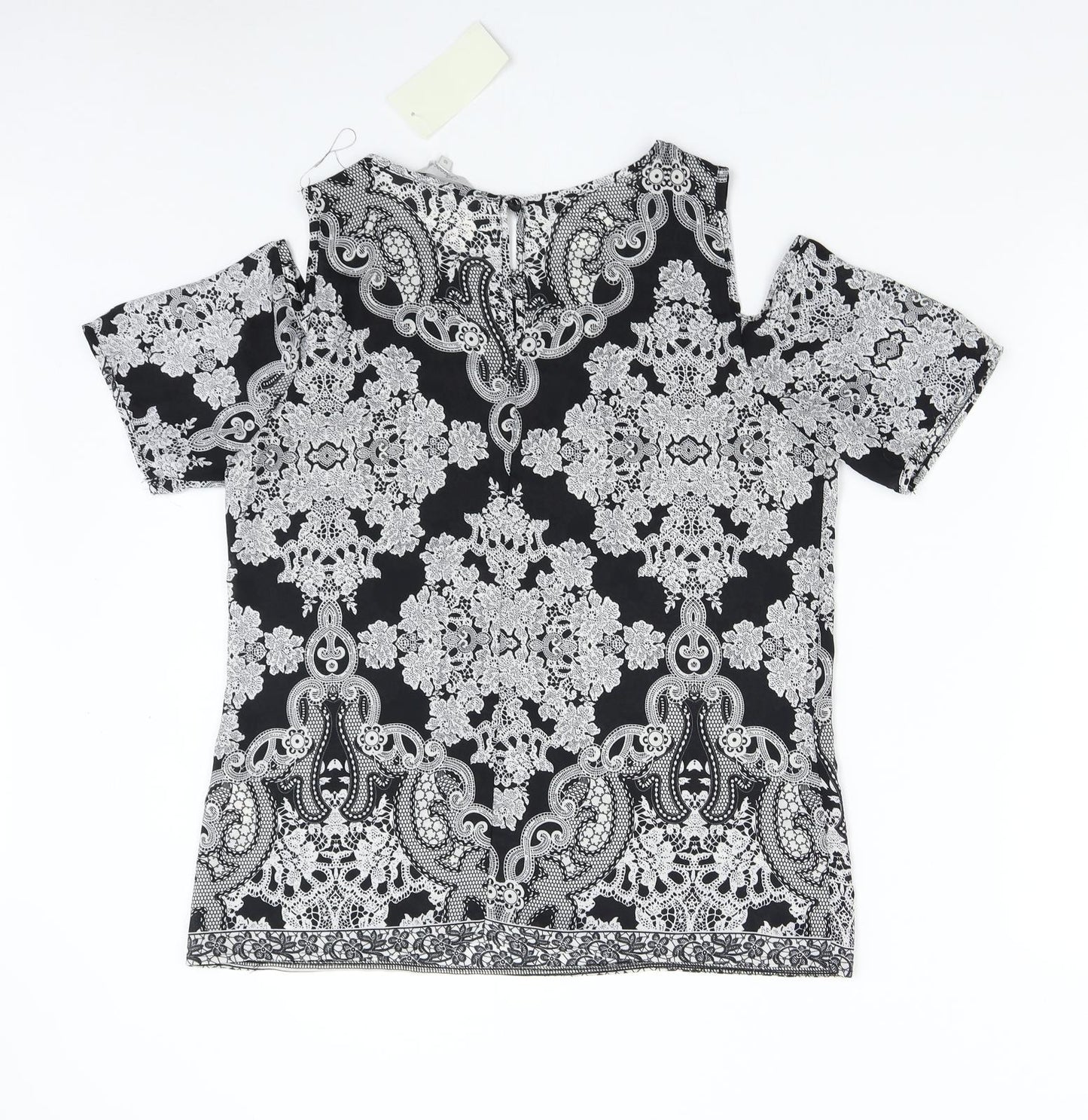 Peacocks Womens Multicoloured Geometric  Basic Blouse Size 10