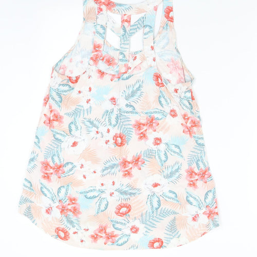 New Look Womens Multicoloured Floral  Camisole Tank Size 10