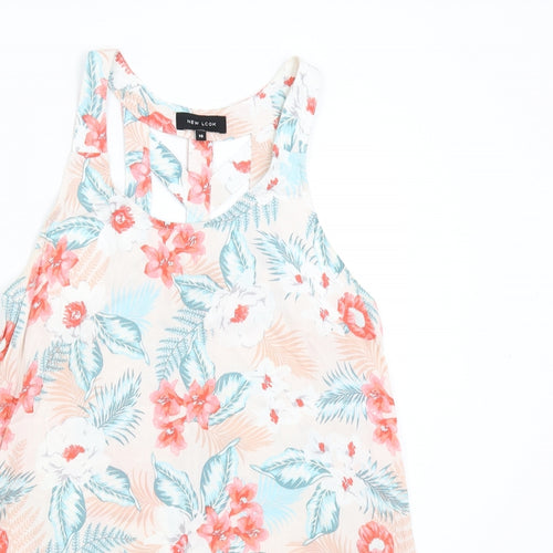 New Look Womens Multicoloured Floral  Camisole Tank Size 10