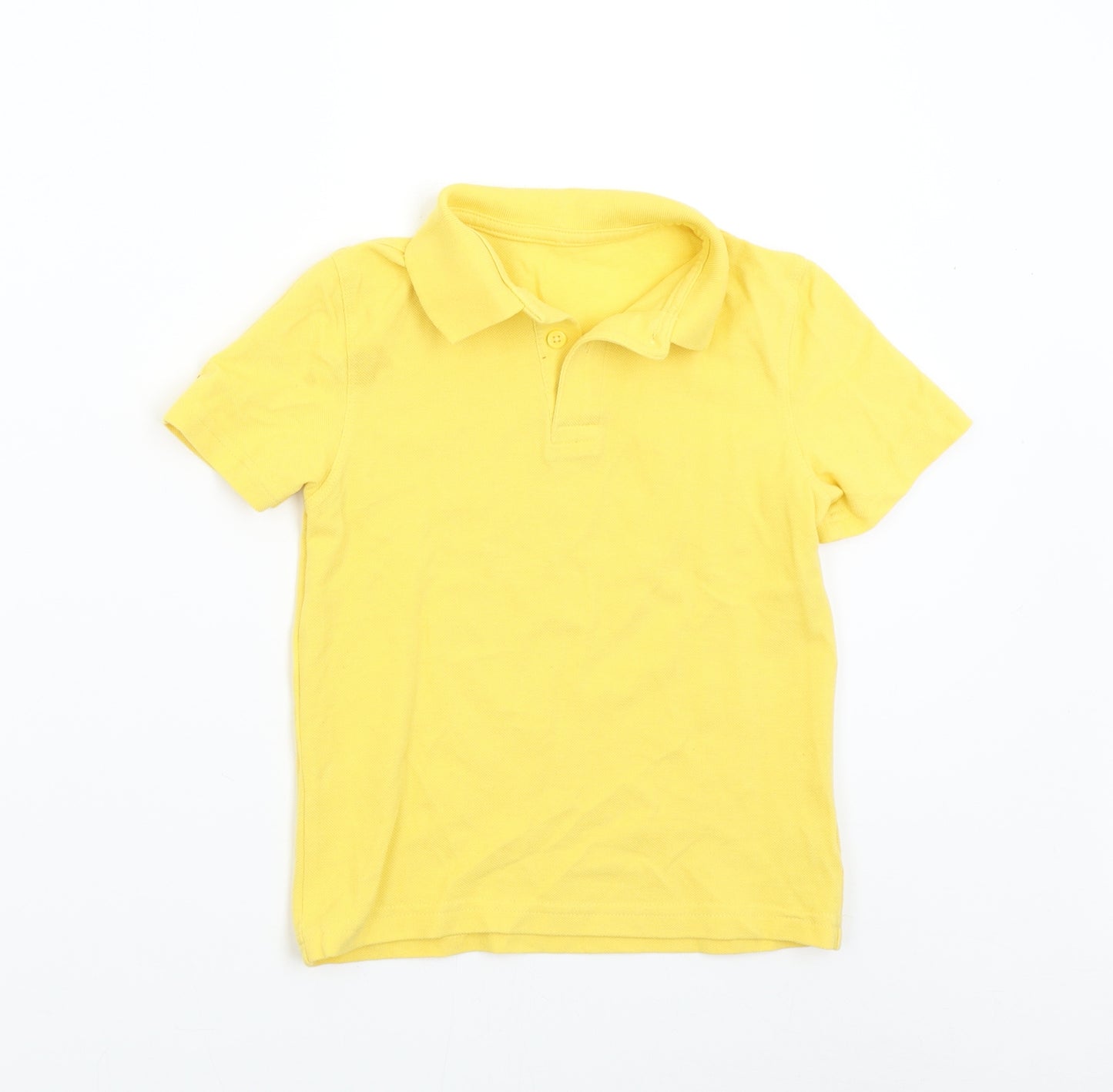 F&F Boys Yellow   Basic Polo Size 7-8 Years