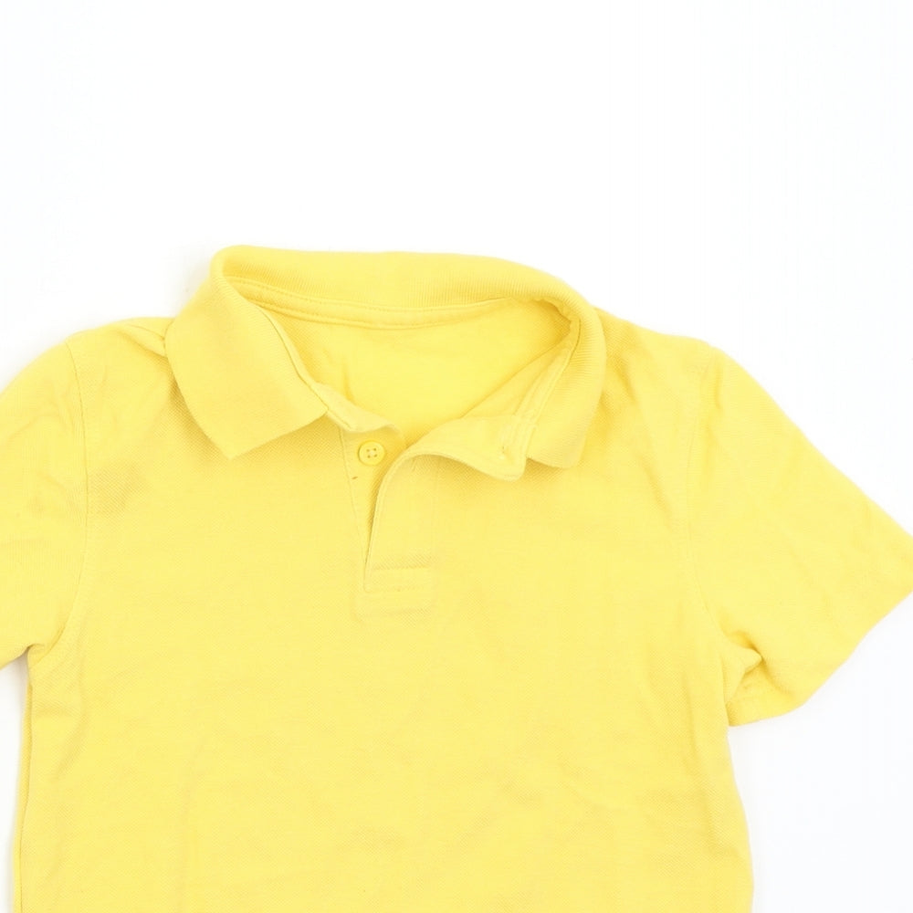 F&F Boys Yellow   Basic Polo Size 7-8 Years