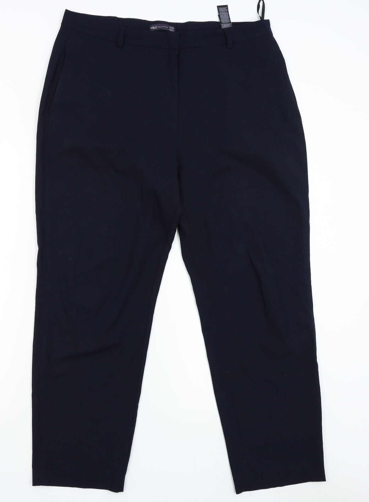 M&S Womens Blue   Trousers  Size 16 L28 in - Short