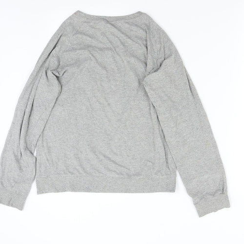 Forever Dreams Womens Grey Solid  Top Pyjama Top Size L  - Penguin