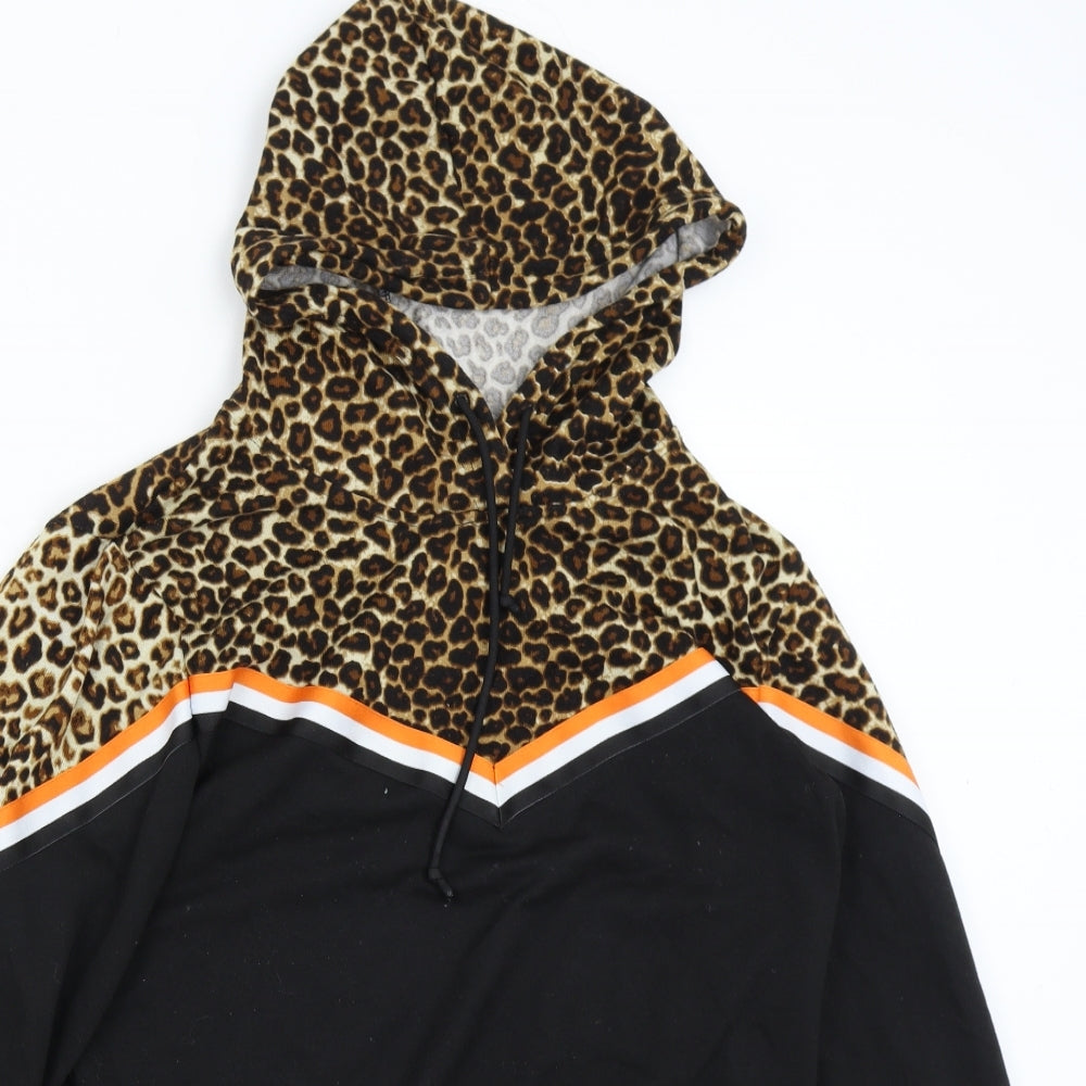 SheIn Womens Multicoloured Animal Print  Pullover Hoodie Size M