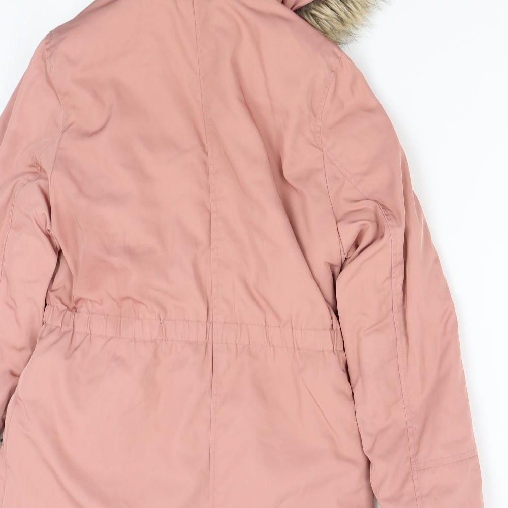 George Girls Pink   Overcoat Coat Size 11-12 Years