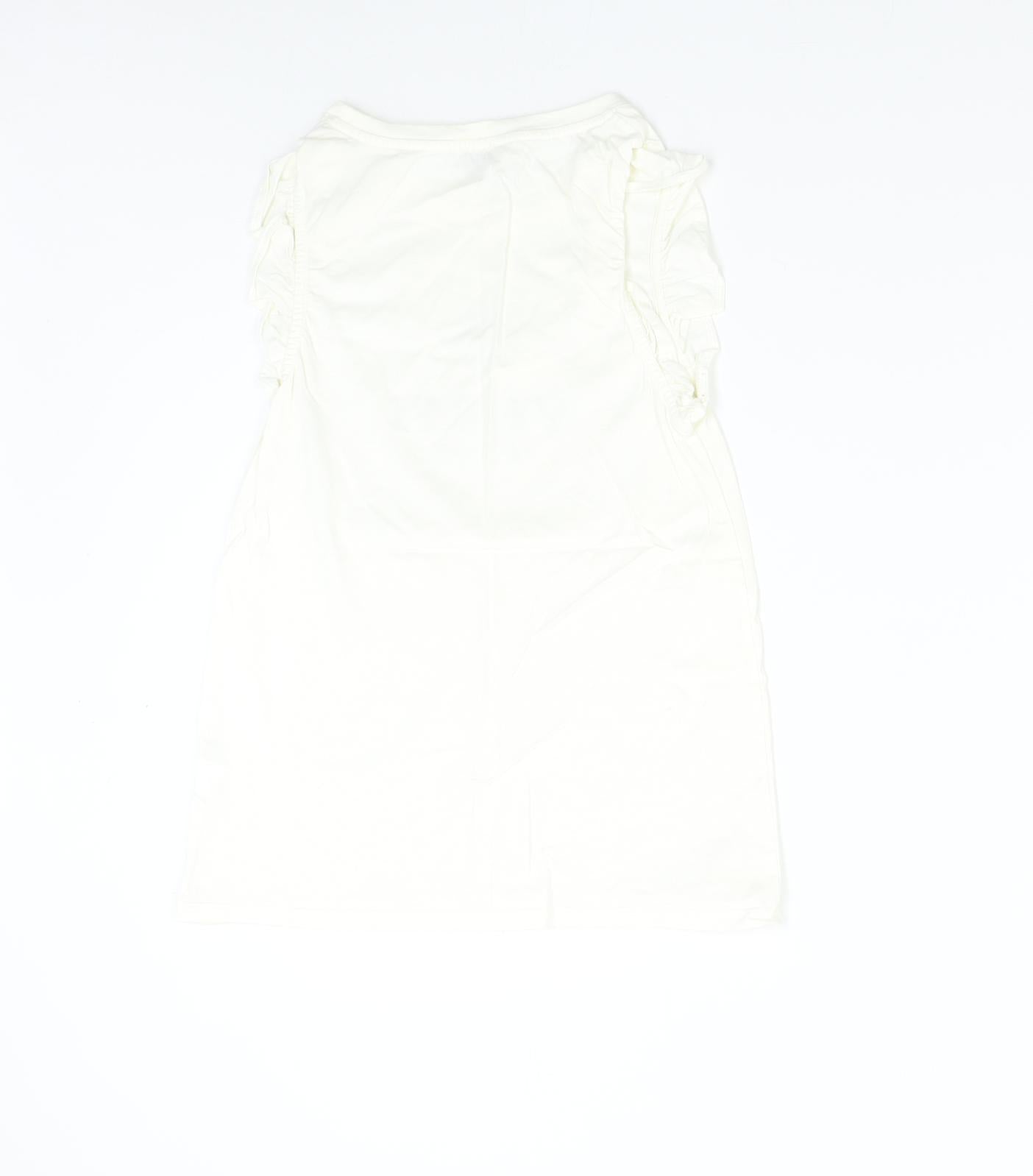 River Island Womens Ivory   Basic T-Shirt Size 8  - Venti Italia