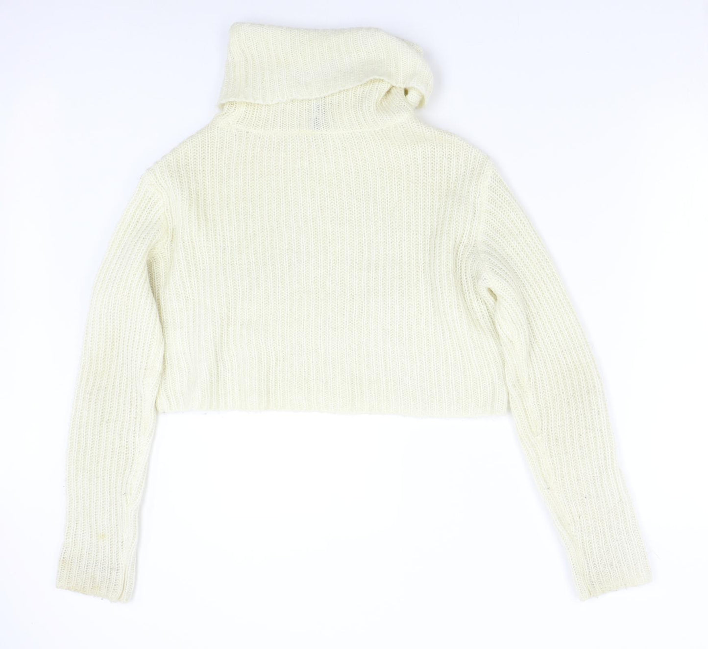 H&M Womens Ivory  Knit Pullover Jumper Size M