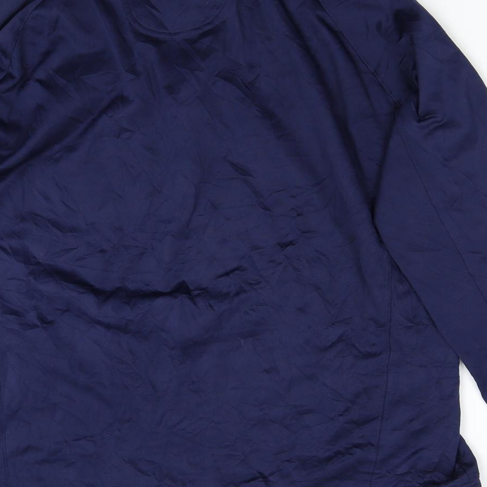 Sport Tek Mens Blue   Henley Jumper Size L