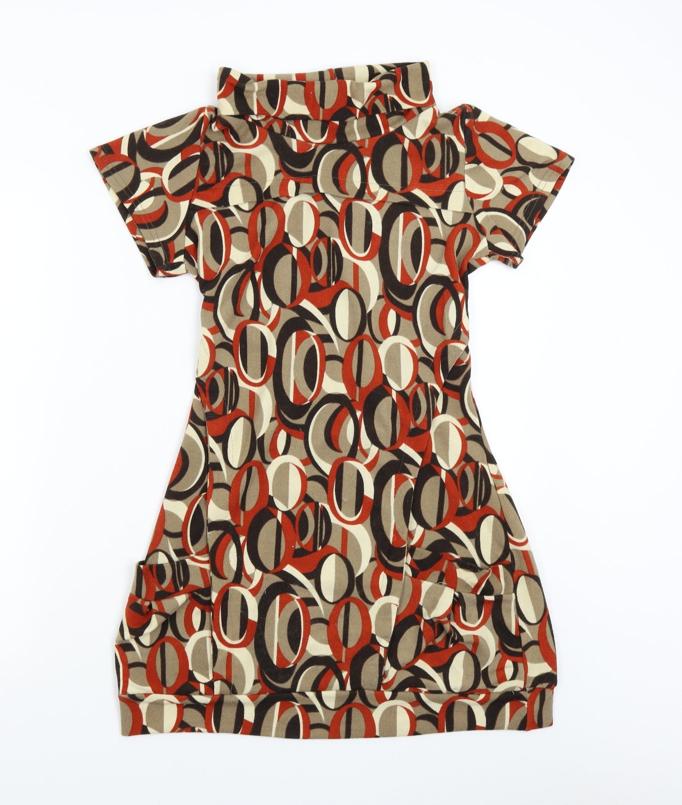 Tenki Womens Multicoloured Geometric  Jumper Dress  Size M
