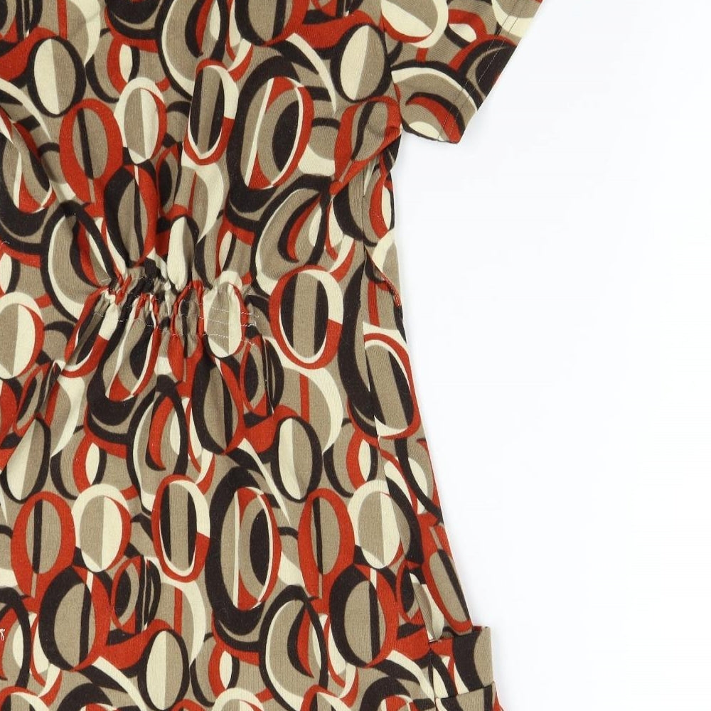 Tenki Womens Multicoloured Geometric  Jumper Dress  Size M