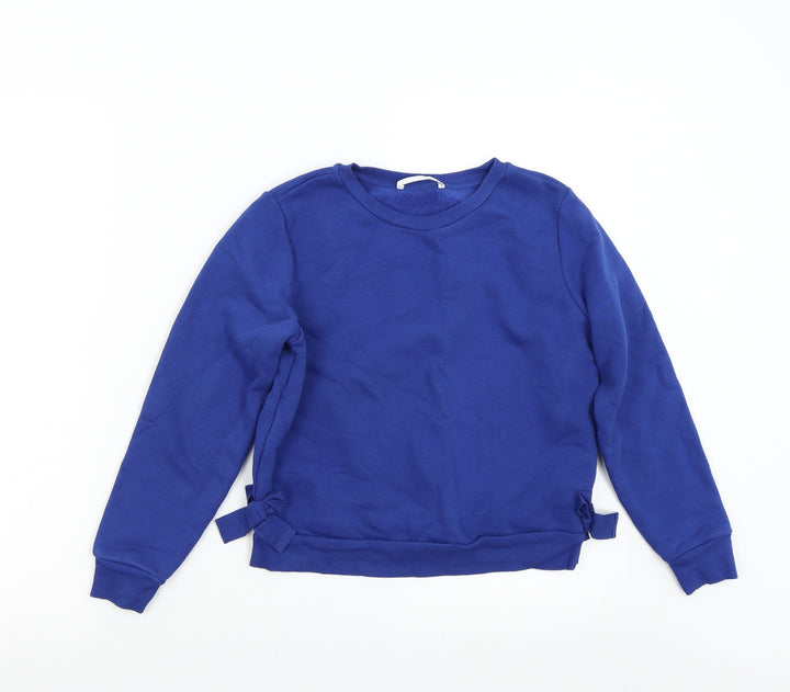 M&S Boys Blue Pullover Sweatshirt Size 10-11 Years