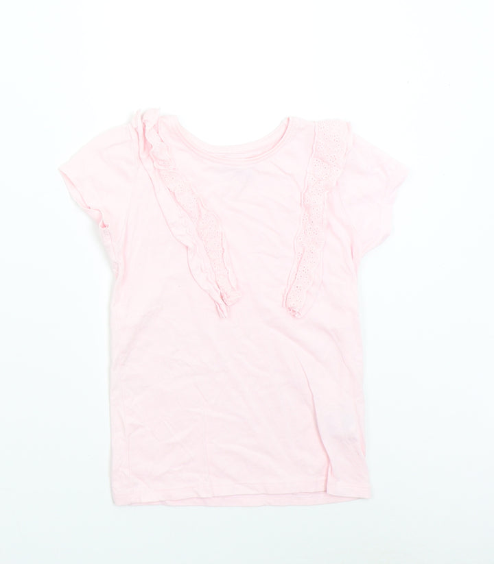 Primark Girls Pink   Basic T-Shirt Size 7-8 Years