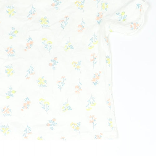 Primark Girls Multicoloured Floral  Basic T-Shirt Size 8-9 Years  - Positivity