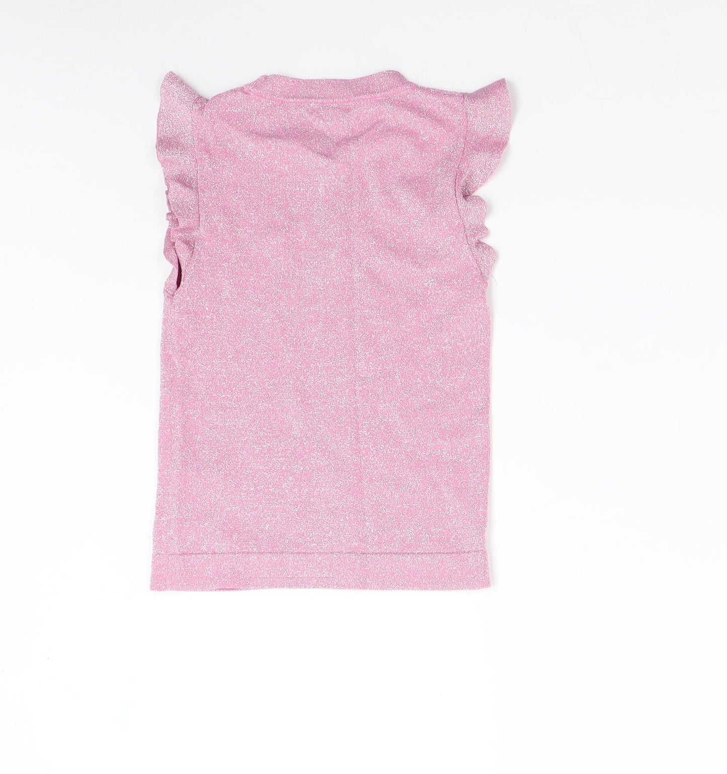 River Island Girls Pink  Knit Pullover Jumper Size 9-10 Years