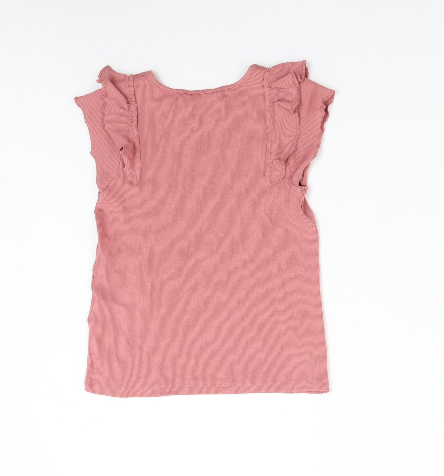 H&M Girls Pink   Basic T-Shirt Size 6-7 Years