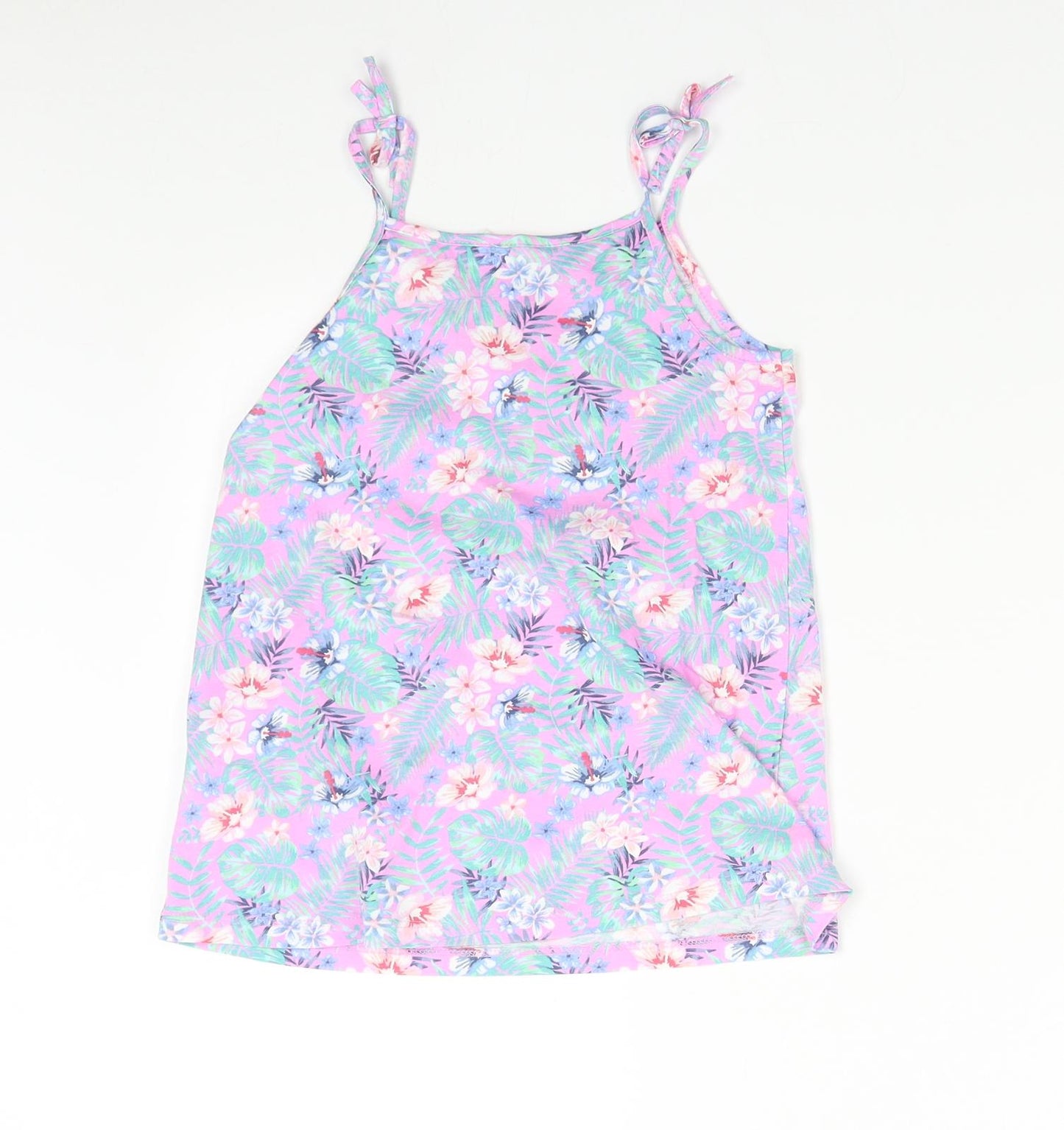 H&M Girls Multicoloured Floral  Basic T-Shirt Size 6-7 Years