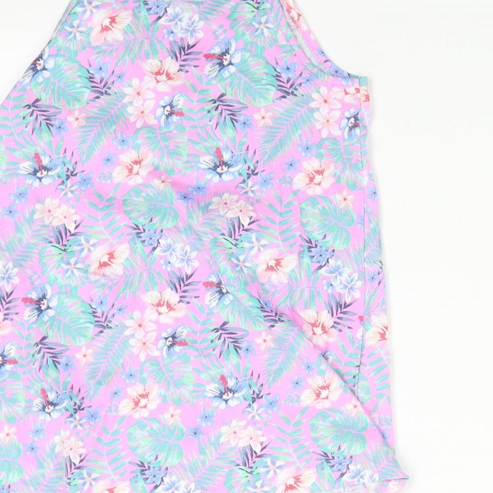 H&M Girls Multicoloured Floral  Basic T-Shirt Size 6-7 Years
