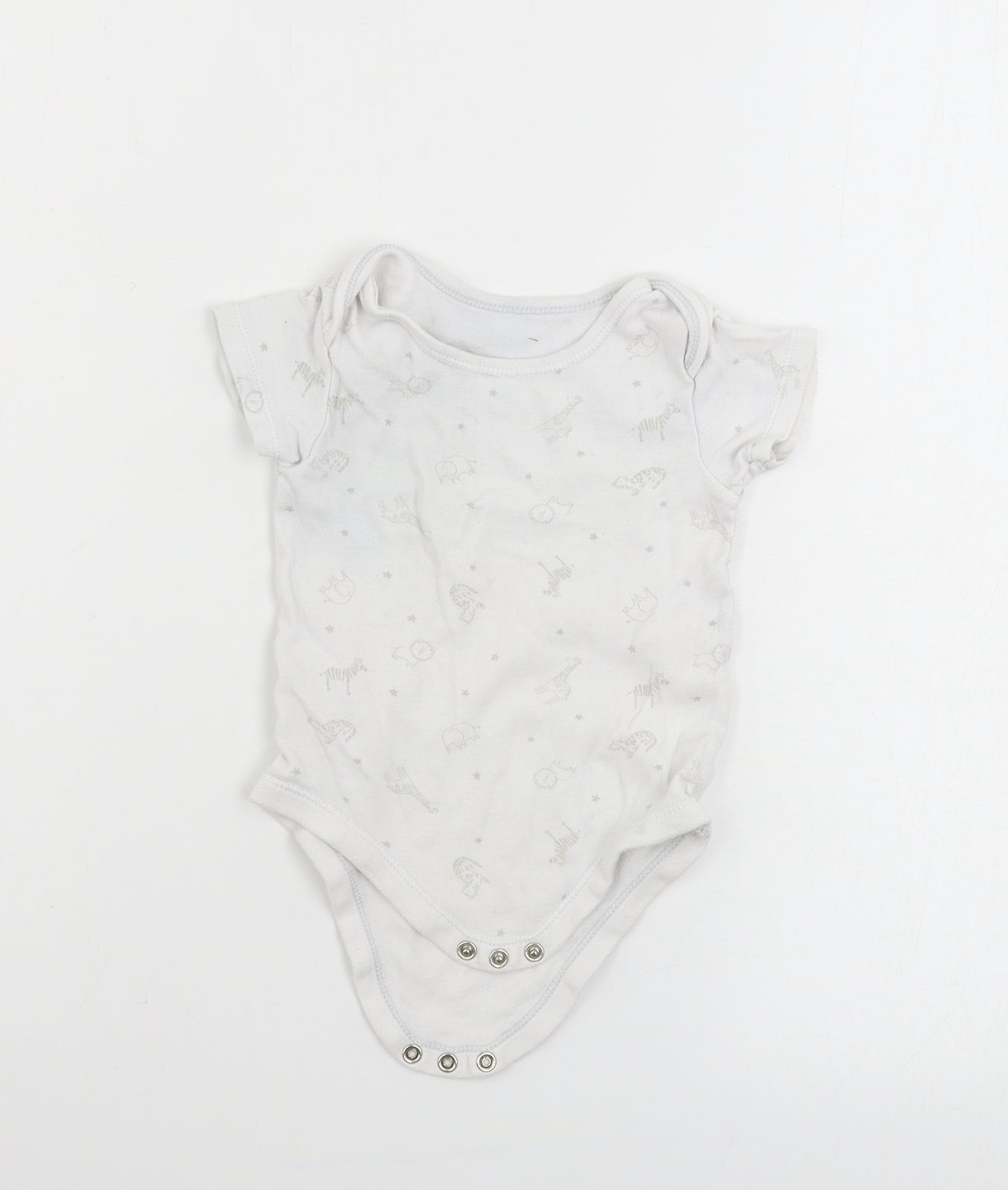 TU Baby White   Babygrow One-Piece Size 9-12 Months