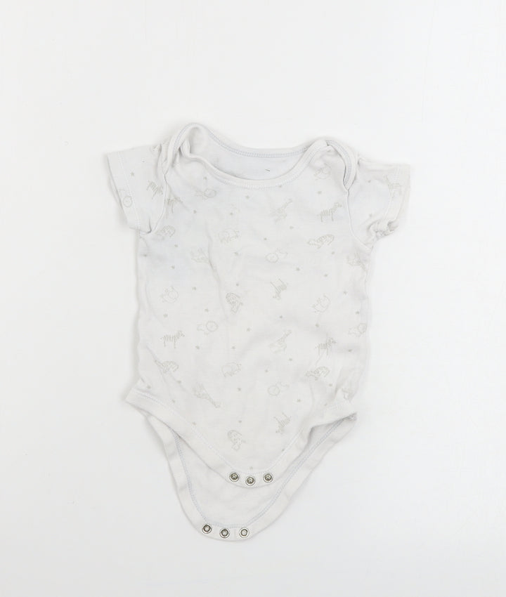 TU Baby White   Babygrow One-Piece Size 9-12 Months