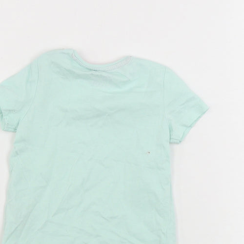 F&F  Girls Green   Basic T-Shirt Size 9-12 Months