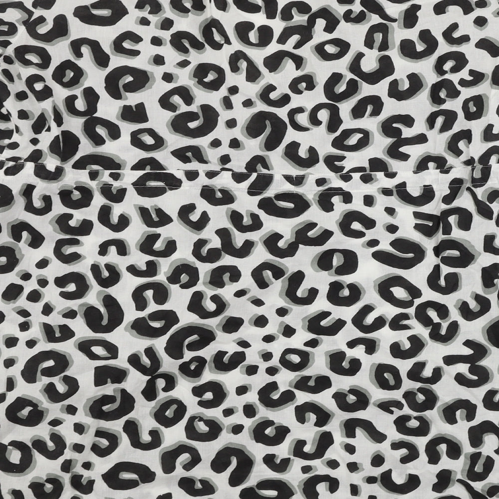 Marks and Spencer  Womens White Animal Print  Basic Blouse Size 12