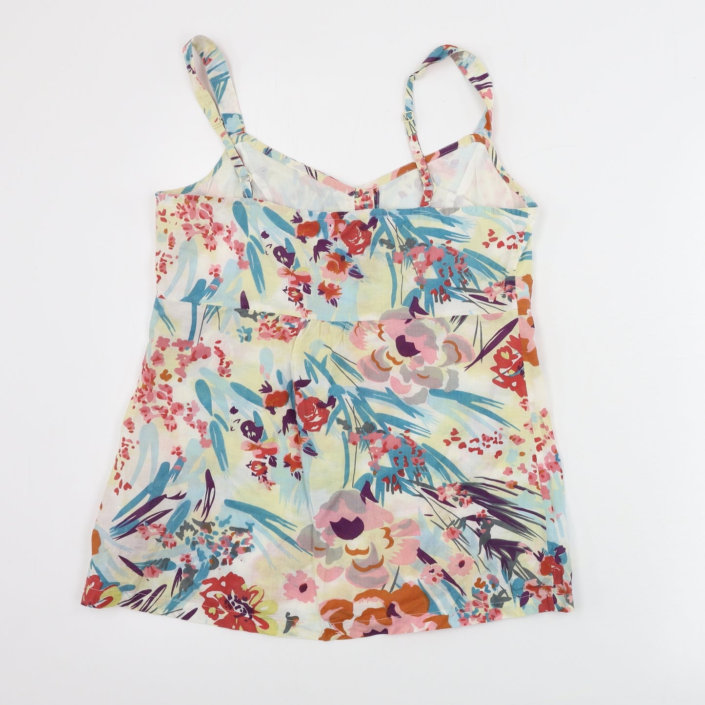 Marks and Spencer  Womens Beige Floral  Basic Tank Size 10