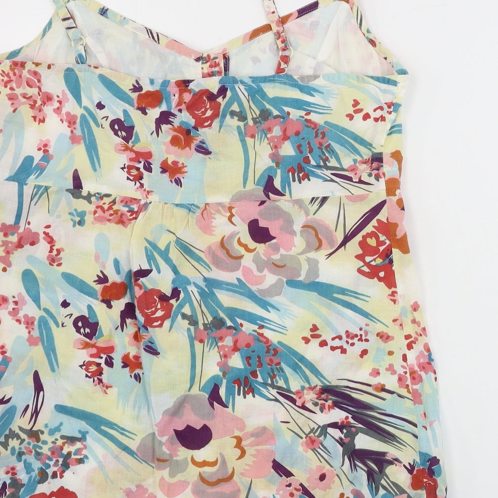 Marks and Spencer  Womens Beige Floral  Basic Tank Size 10