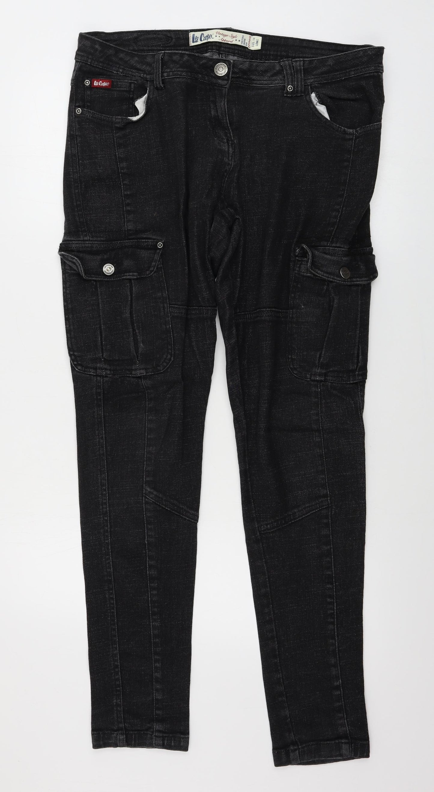 Lee Cooper  Womens Grey   Skinny Jeans Size 14 L30 in