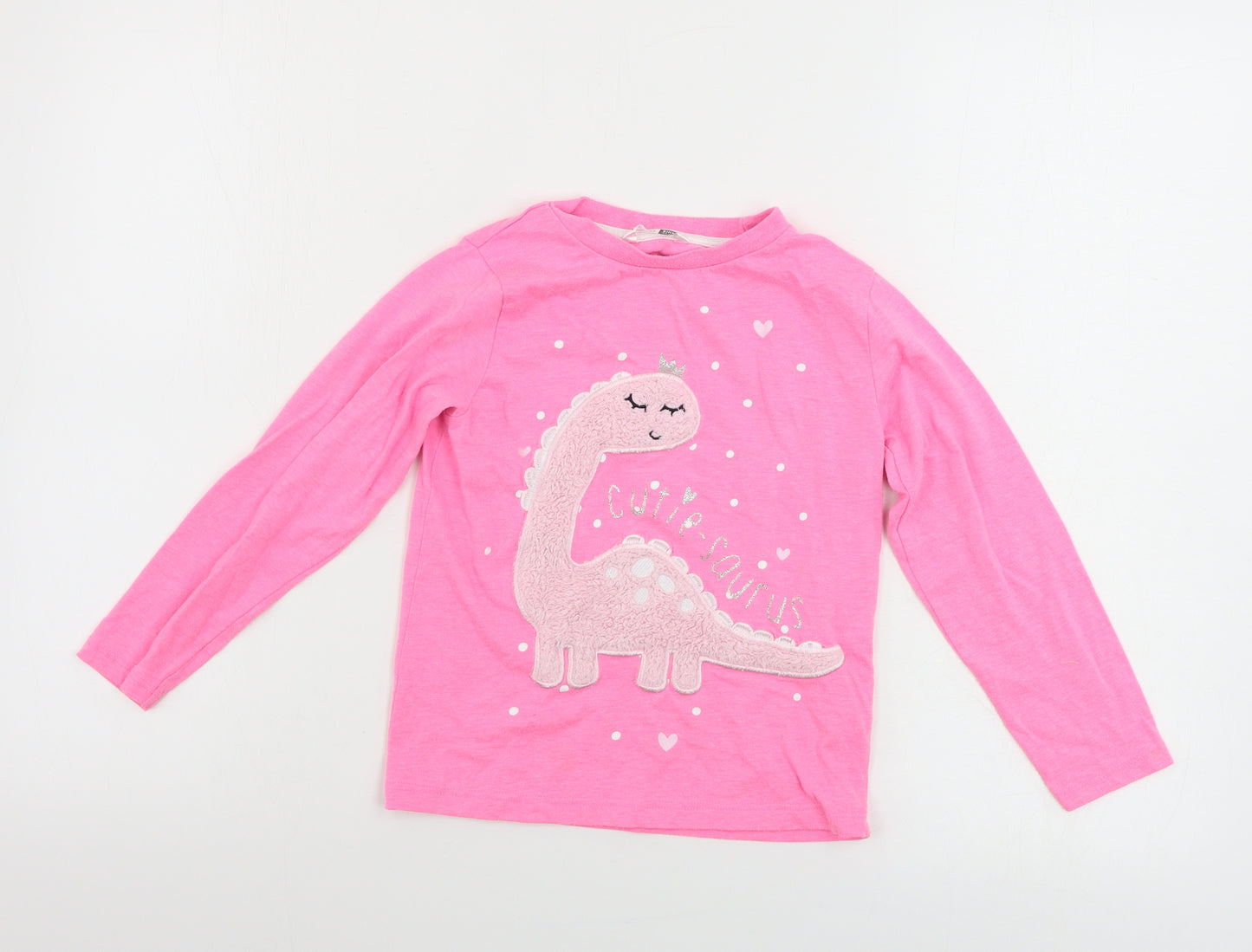 pep&co Girls Pink   Basic T-Shirt Size 5-6 Years