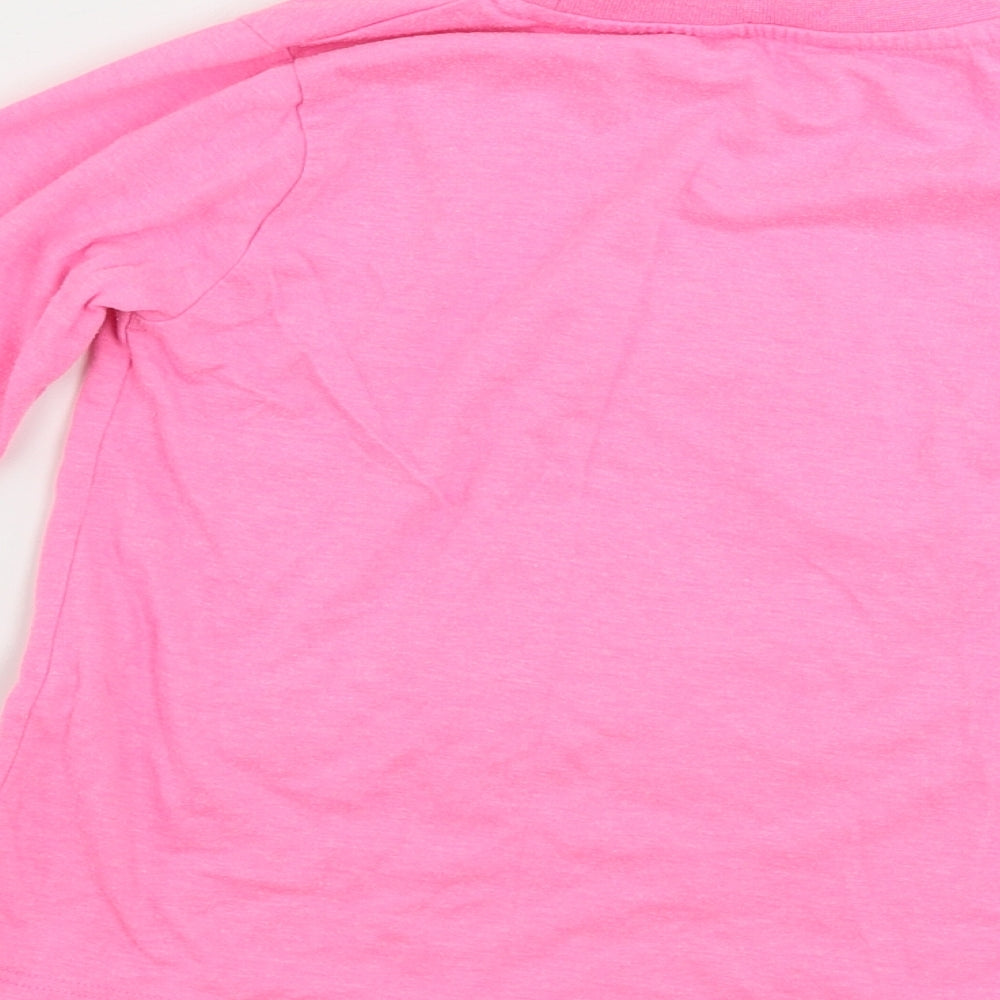 pep&co Girls Pink   Basic T-Shirt Size 5-6 Years