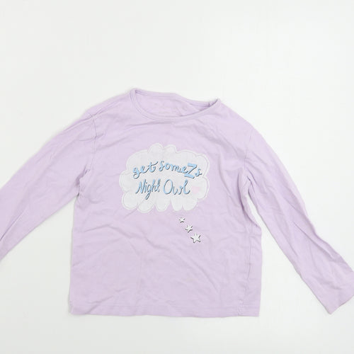 Primark  Girls Purple   Basic T-Shirt Size 5-6 Years