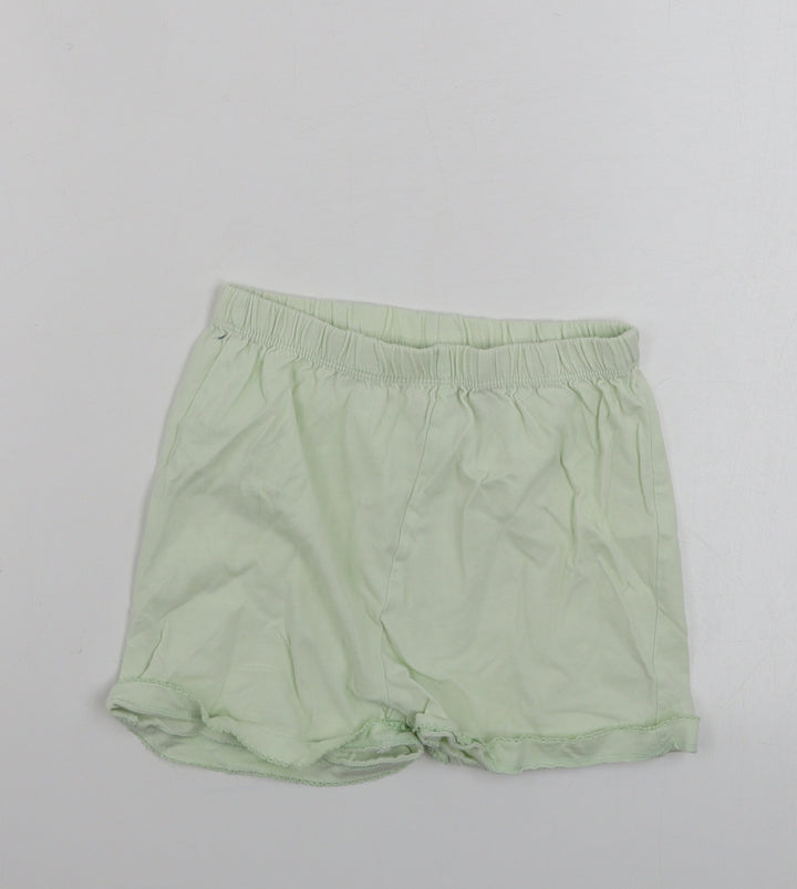 TU Girls Green   Sweat Shorts Size 5-6 Years