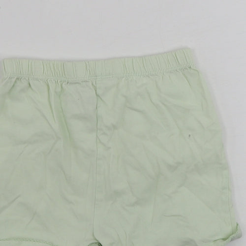 TU Girls Green   Sweat Shorts Size 5-6 Years