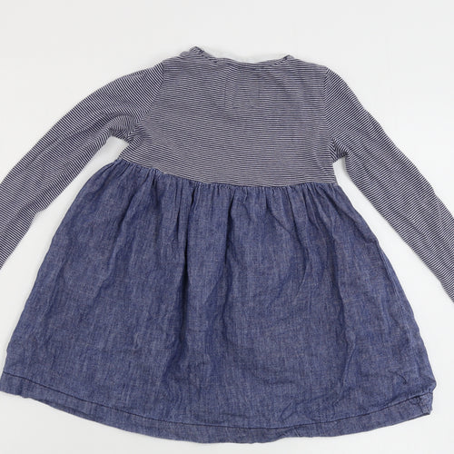 NEXT  Girls Blue Striped  A-Line  Size 4-5 Years