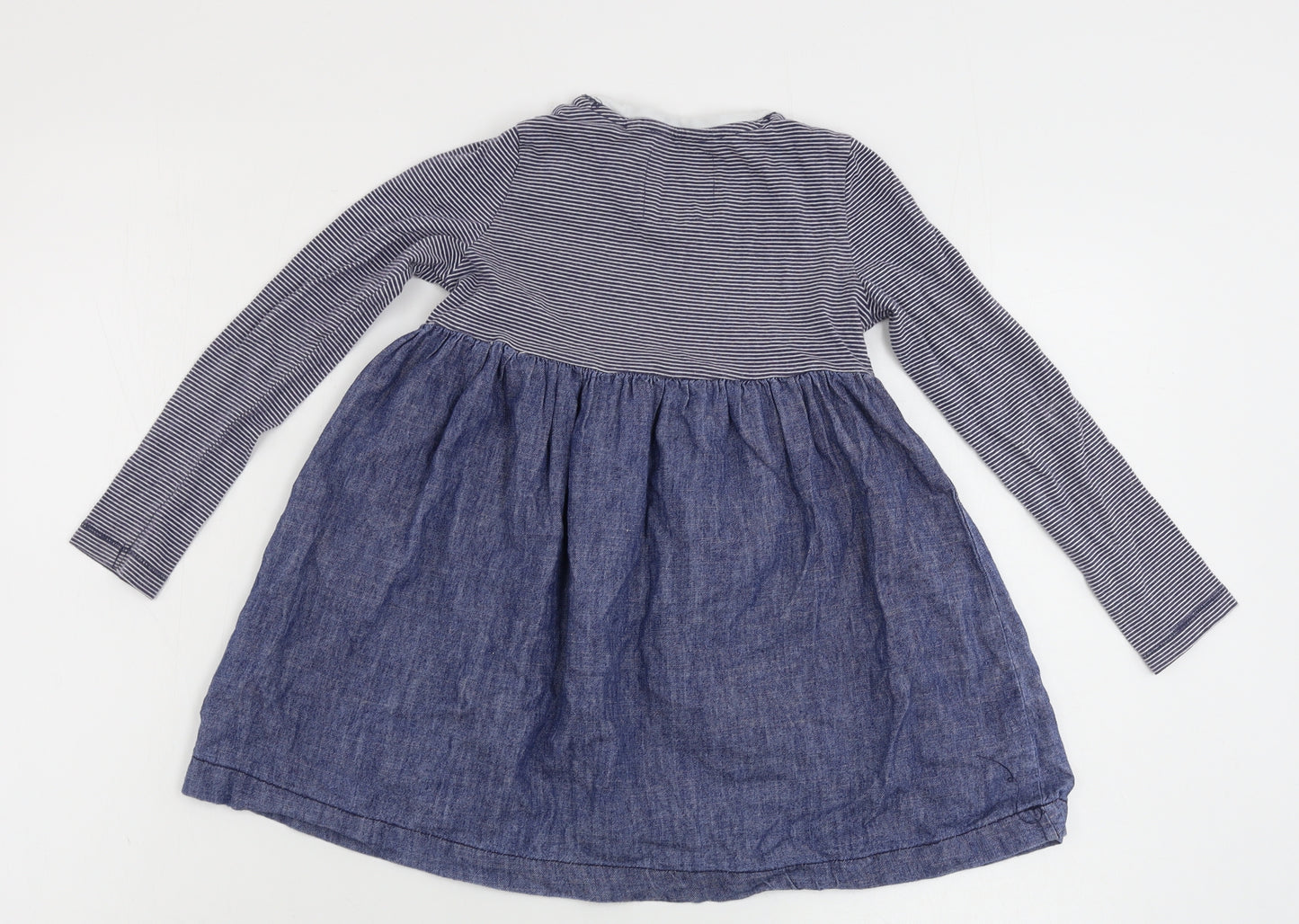 NEXT  Girls Blue Striped  A-Line  Size 4-5 Years