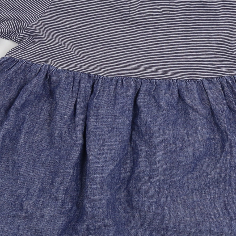 NEXT  Girls Blue Striped  A-Line  Size 4-5 Years