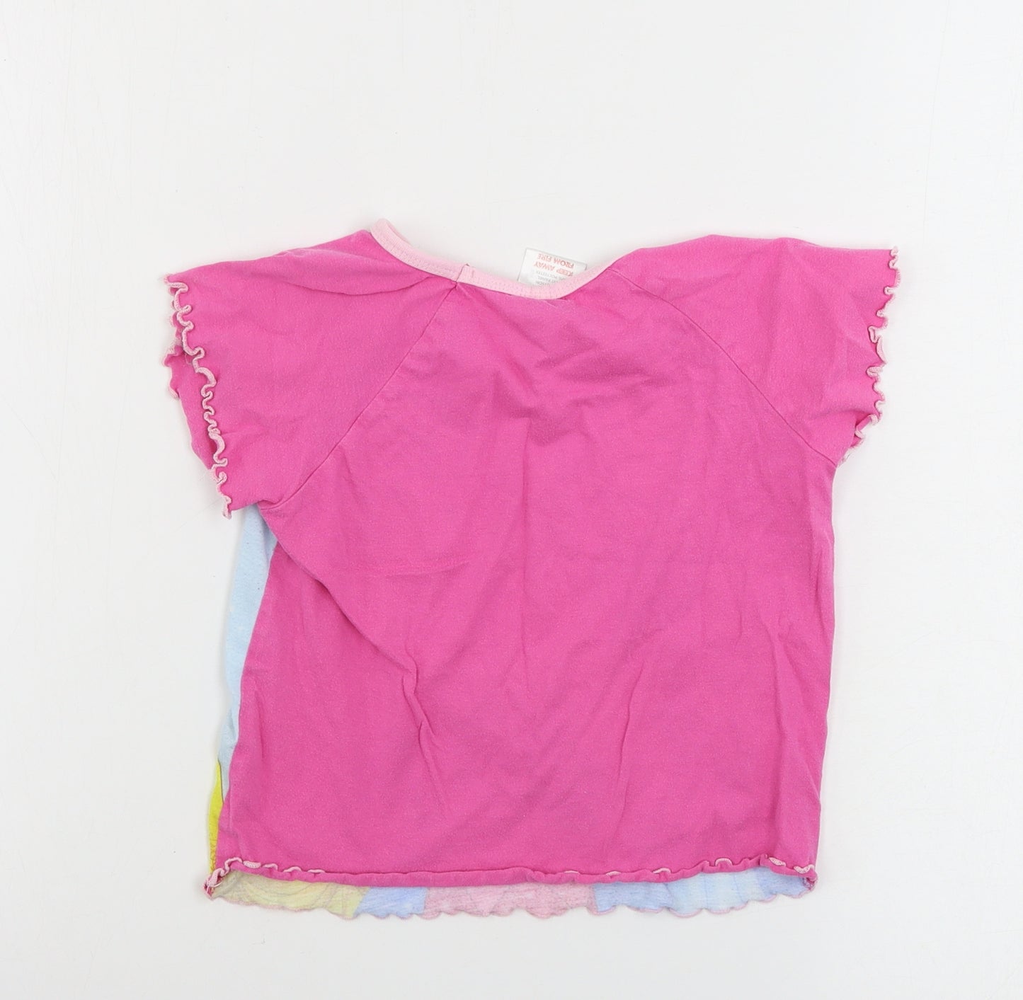 Disney Girls Pink   Basic T-Shirt Size 4-5 Years