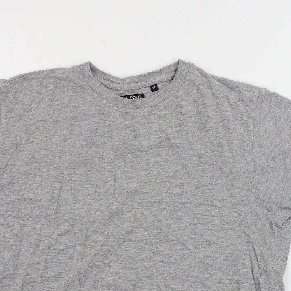 Brave Soul Mens Grey    T-Shirt Size M