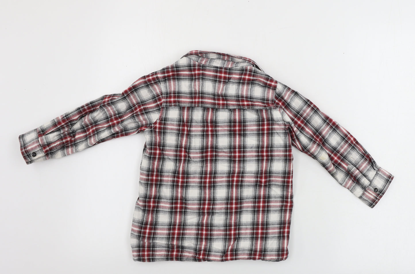 River Island  Boys White Check  Jacket Coat Size 3-4 Years