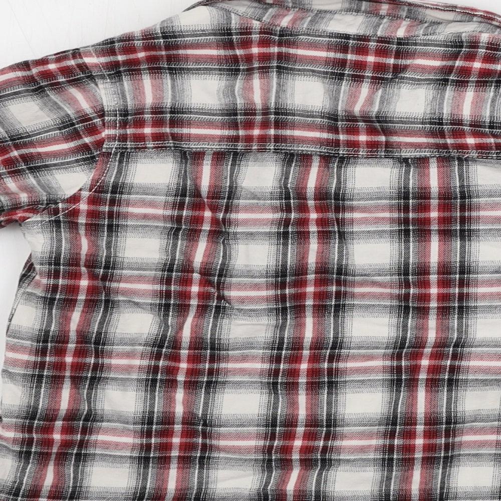 River Island  Boys White Check  Jacket Coat Size 3-4 Years