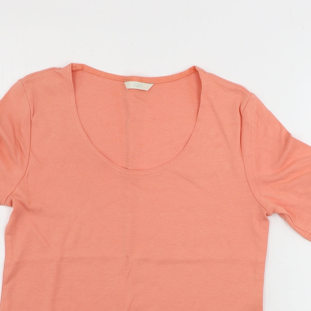 Marks and Spencer  Womens Pink   Basic T-Shirt Size 10