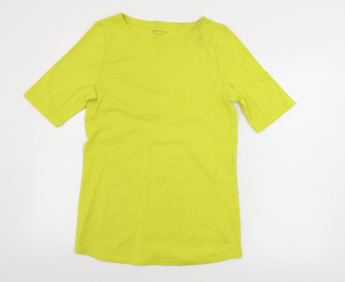 Marks and Spencer  Womens Yellow   Basic T-Shirt Size 14