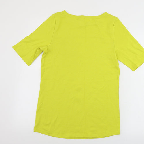 Marks and Spencer  Womens Yellow   Basic T-Shirt Size 14