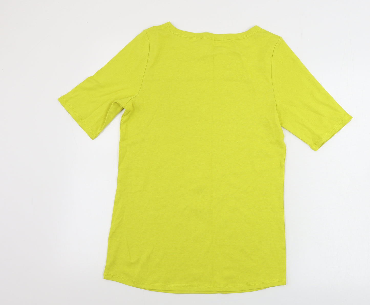 Marks and Spencer  Womens Yellow   Basic T-Shirt Size 14