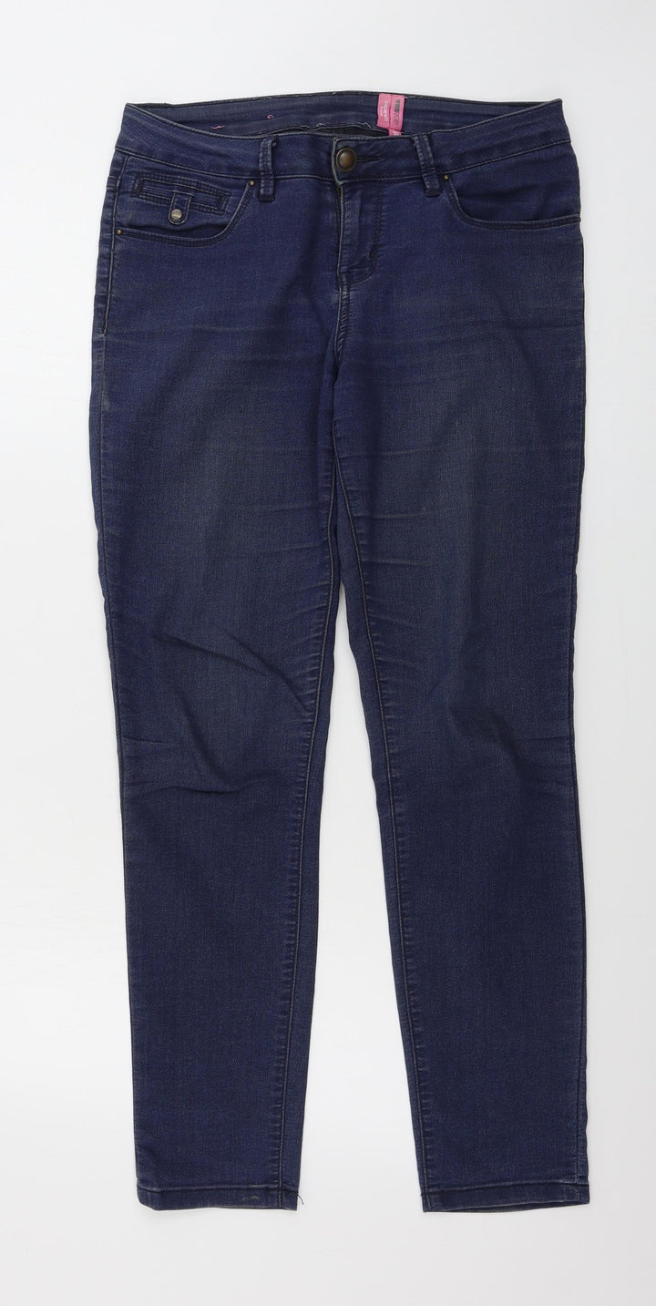 YESYES Womens Blue Skinny Jeans Size 10 L25 in