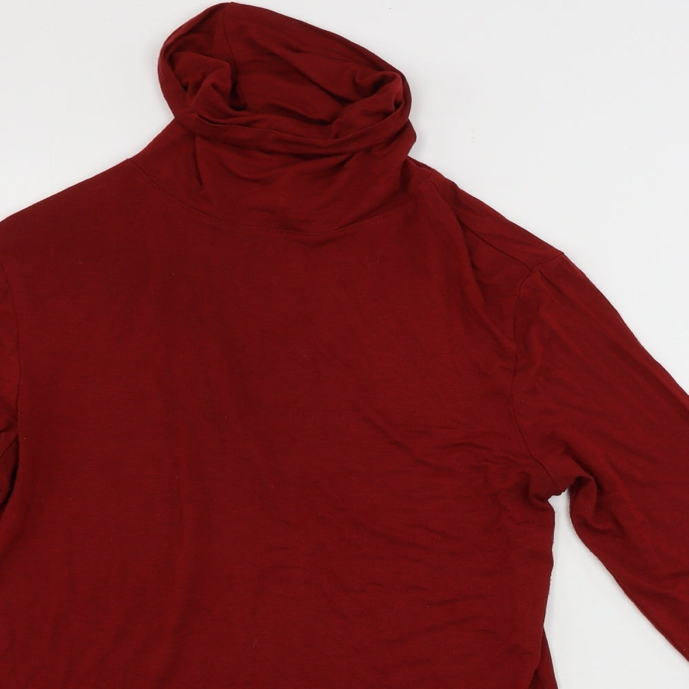 H&M  Womens Red   Basic T-Shirt Size M