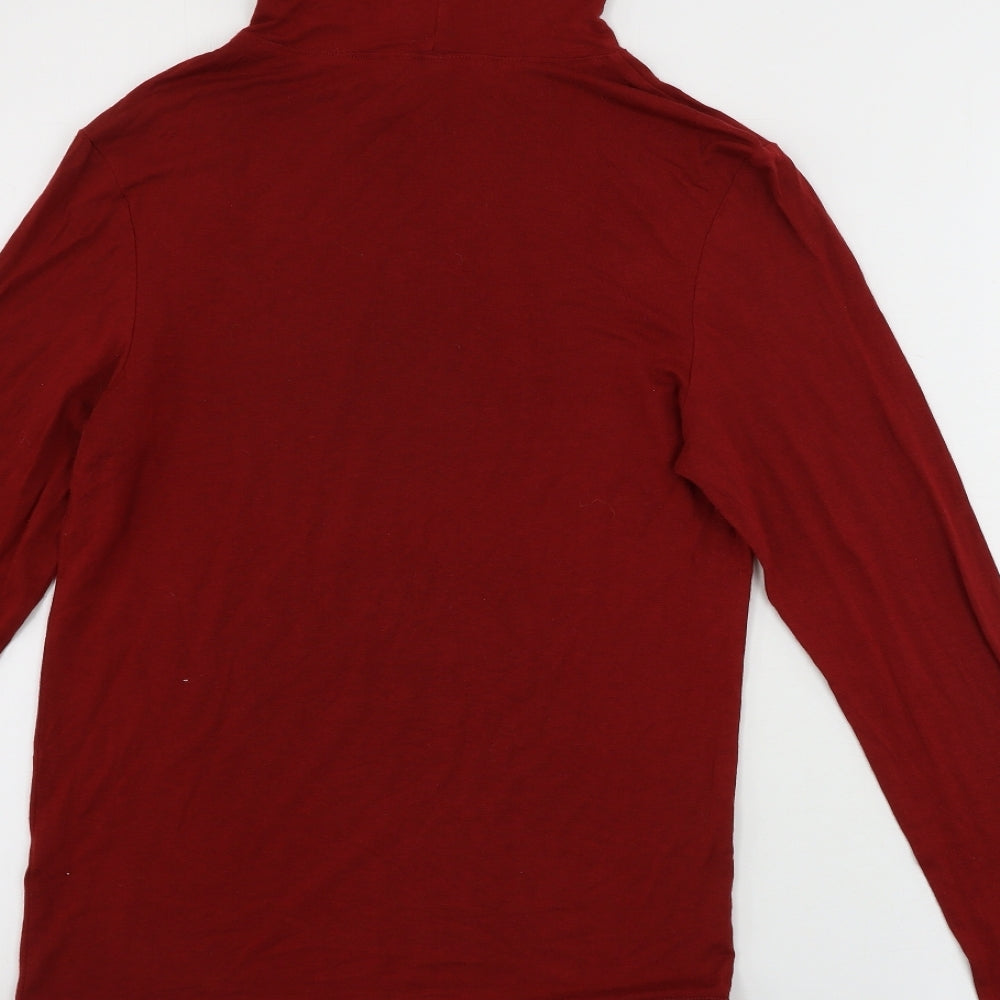 H&M  Womens Red   Basic T-Shirt Size M
