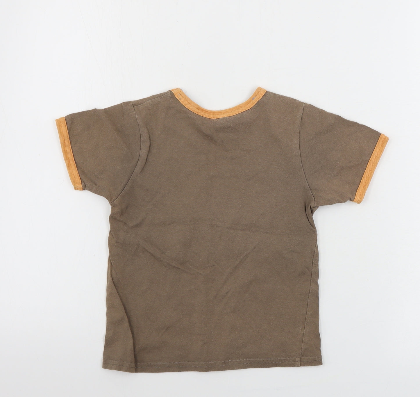 TU Boys Brown   Basic T-Shirt Size 3-4 Years