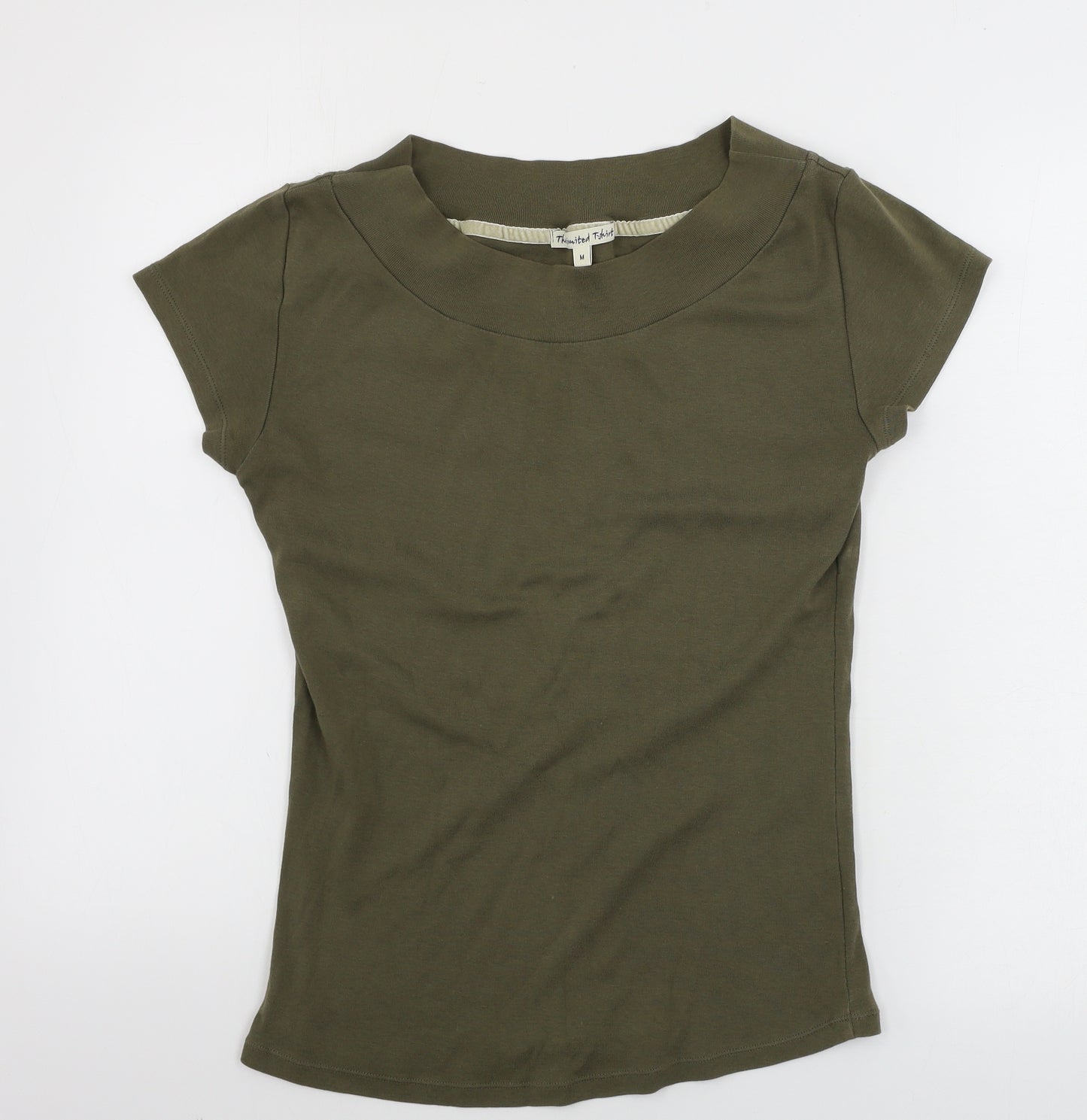 Marks and Spencer  Womens Brown Houndstooth  Basic T-Shirt Size M